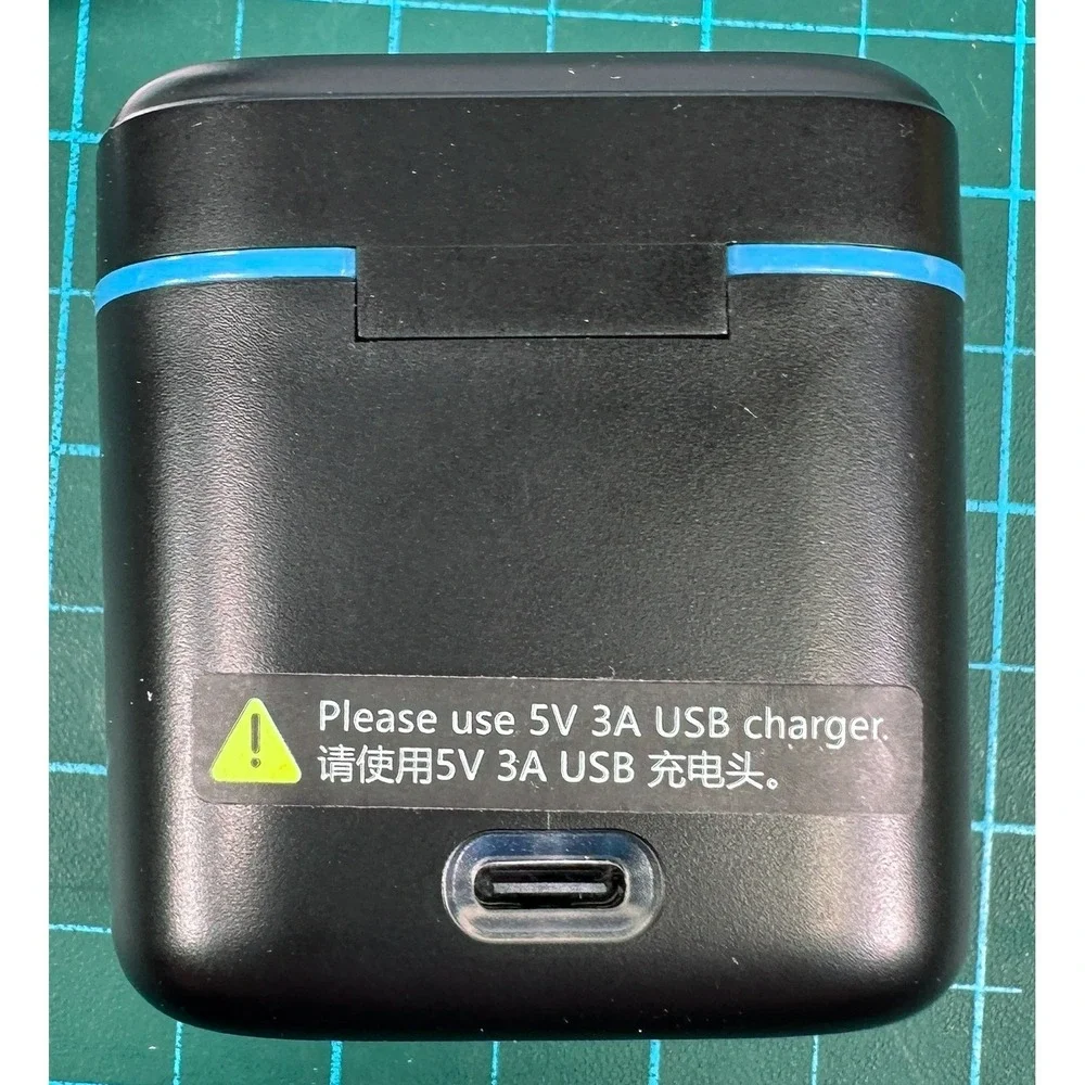 GoPro Hero 8 7 6 5 Triple Battery Charger Box Case Dock 2 Backup Batteries Kit
